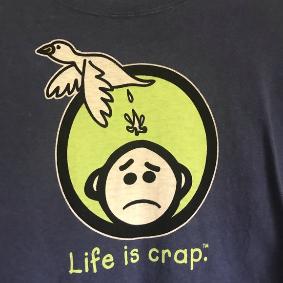 Life is Crap Other - “Life is Crap” Novelty Funny Large T-shirt